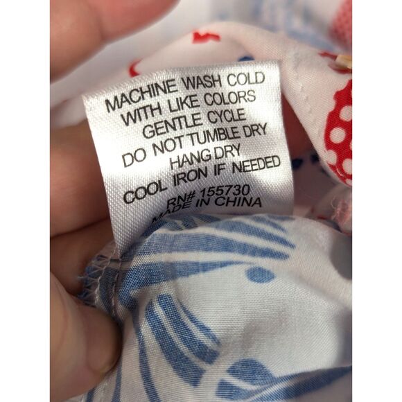 JANE + DELANCEY Novelty Lobster Print Coastal Beach Labor Day Cookout Medium - Picture 5 of 5